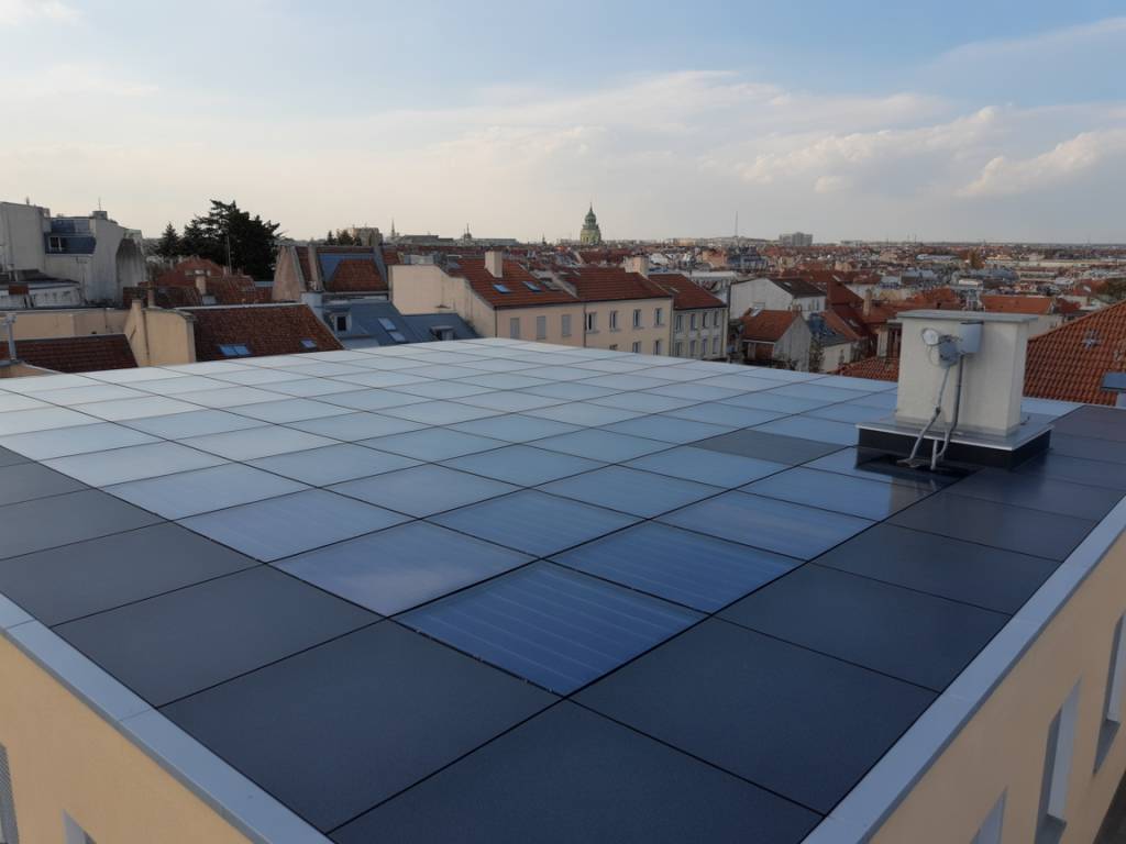 Hidden solar panels on flat roof solutions for discreet renewable energy in towns and cities