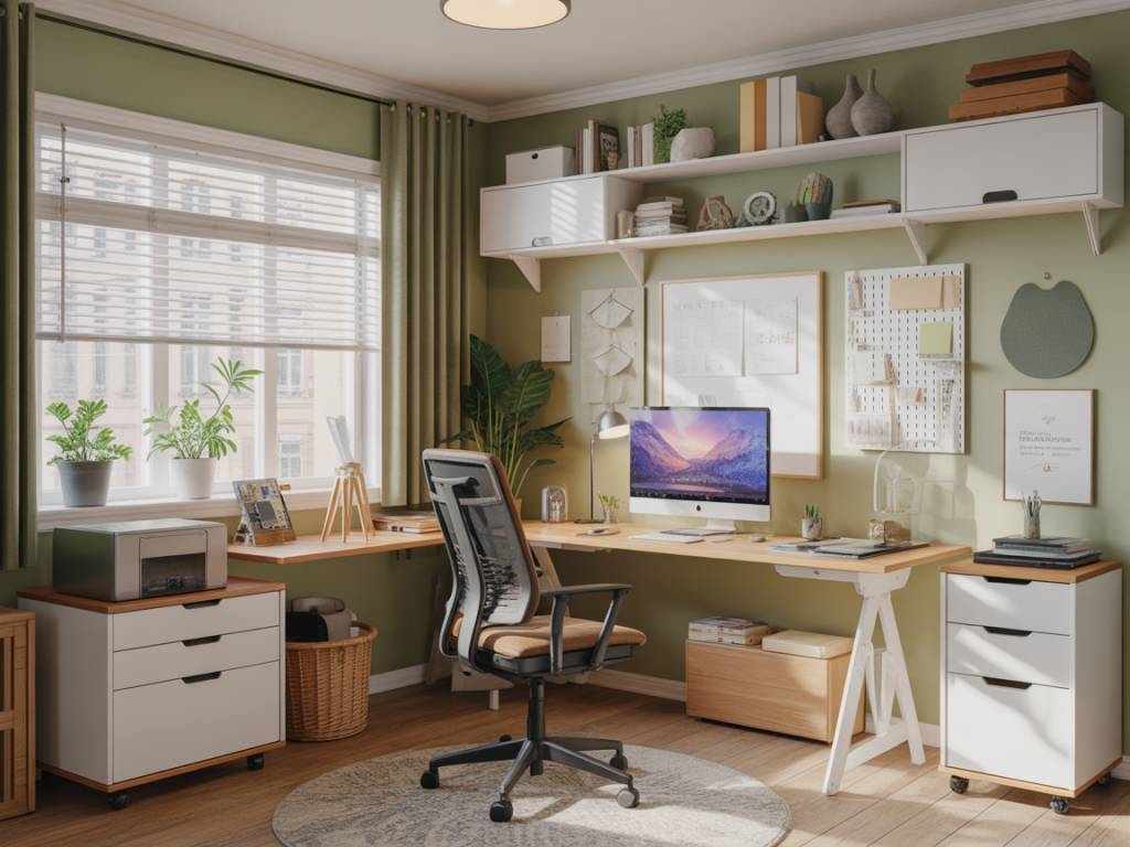 Designing a low-impact home office: ergonomic, energy-efficient and clutter-free solutions for sustainable remote work