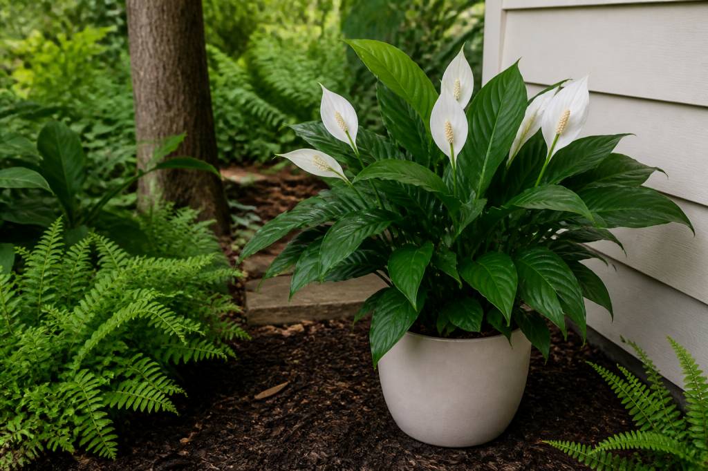 Can a peace lily be planted outside?
